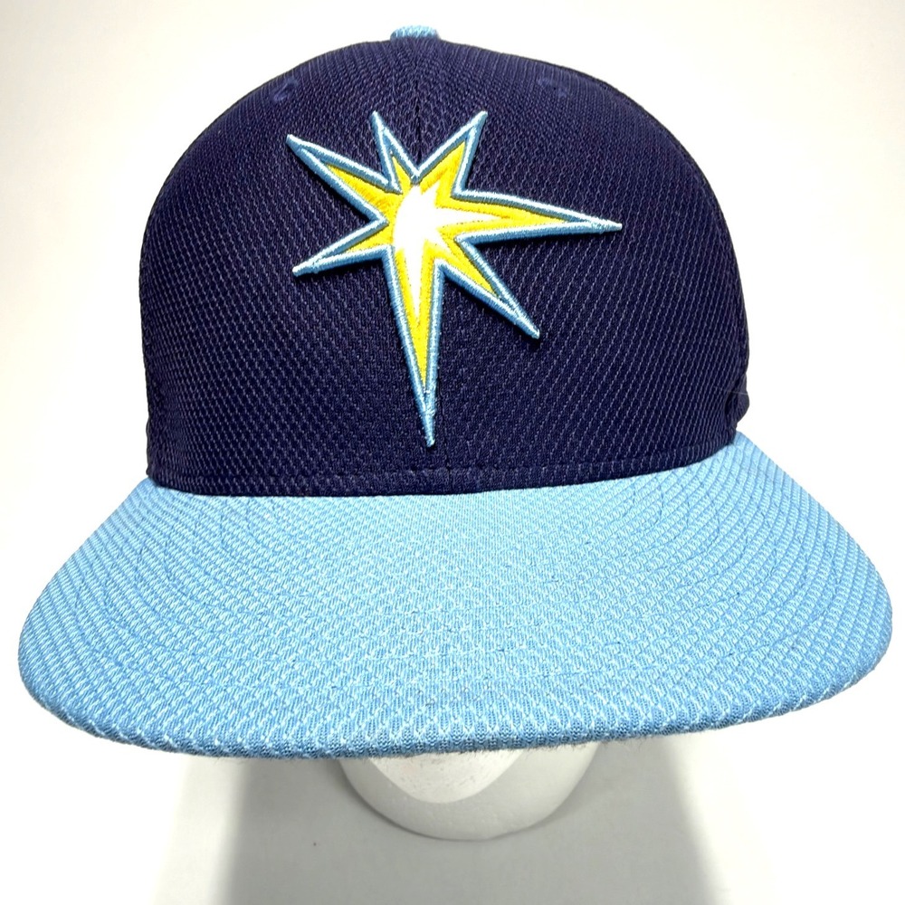 New Era Tampa Bay Rays Spring Training 59FIFTY Fitted Hat Size 7 5/8 MLB Navy
